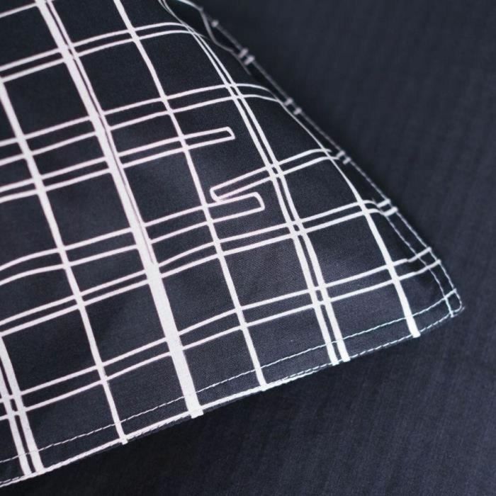 Today 116553 Juego de Cama Sunshine Algodón 240x260 cm + 2 Fundas Almohada 63x63 cm Estampado Cuadros para 2 Personas 2
