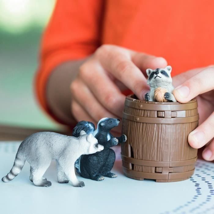 Divertida caja de juegos con nueces, figuritas de animales salvajes, Schleich 42596 Vida Salvaje, Para niños a partir de 3 años 2