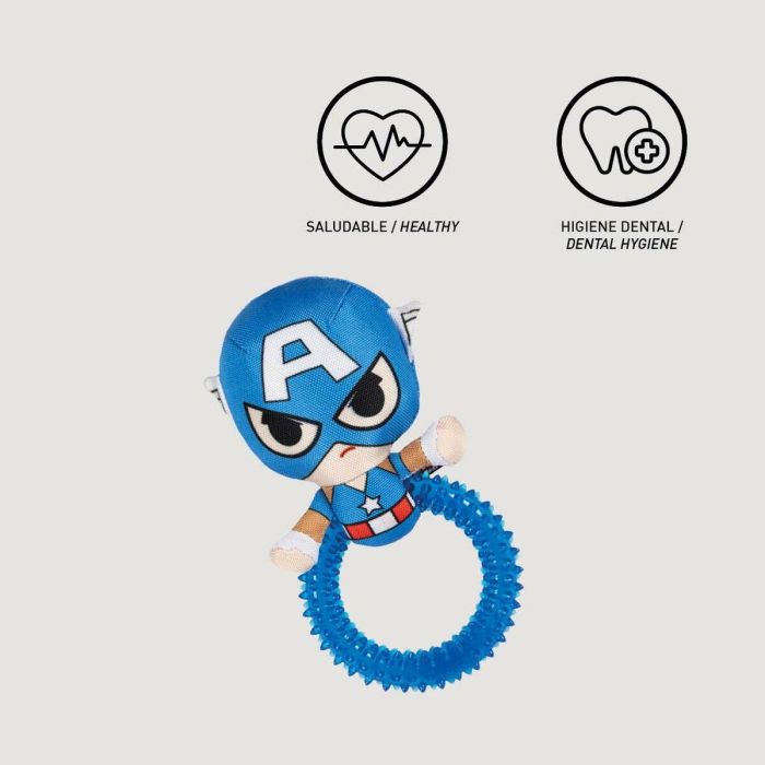 Cerdá Mordedor para Perro Avengers Capitán América Azul 7 x 10 x 20 cm 3 Cerdá Mordedor para Perro Avengers Capitán América Azul 7 x 10 x 20 cm 3