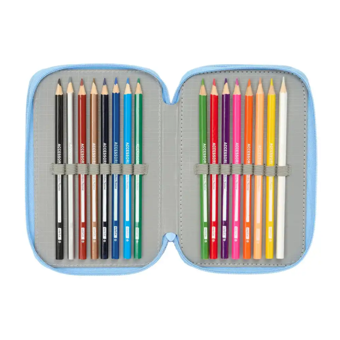 Safta Plumier Triple Bluey "Let's Play" 37 Piezas 12,5x19,5x5,5 cm 4