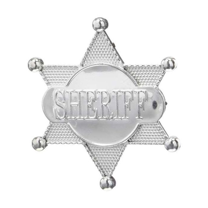 Estrella de sheriff pvc 8 cm 1 Estrella de sheriff pvc 8 cm 1