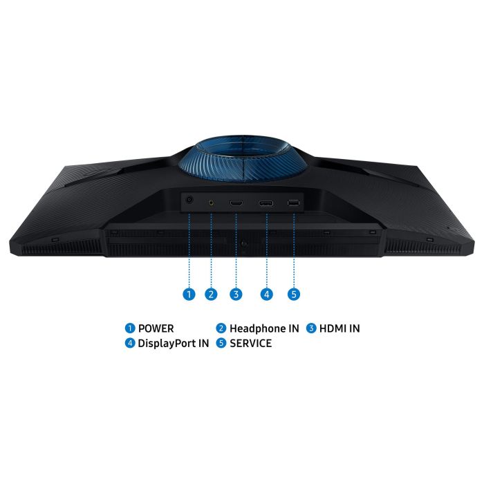 Samsung S24DG300EU Monitor Gaming 24" FHD VA 1ms 180Hz HDR10 HDMI DP Pivot Black 9