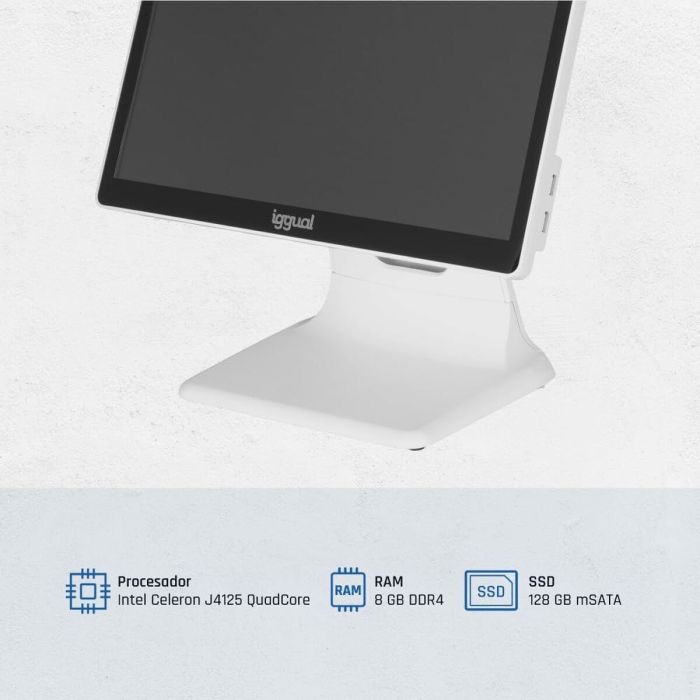 All in One iggual IGG320174 15,6" Intel N100 8 GB RAM 128 GB SSD 6