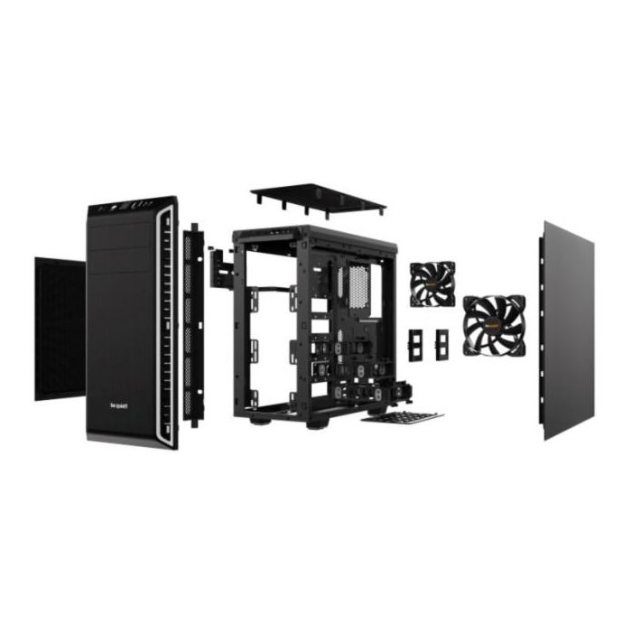 be quiet! PURE BASE 600 silver Midi Tower ATX, micro ATX, Mini-ITX, ABS, Acero para Juego 2