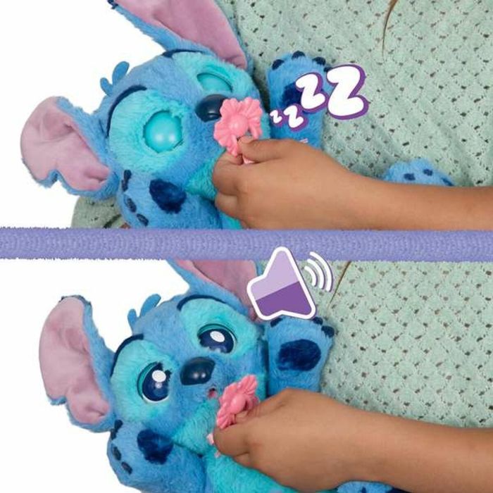 Imc Toys Stitch Peluche Cachorro Interactivo Baby Paws con Sonido, Bolsa Transportable, Chupete y Pilas AAA Incluidas +18 Meses 6