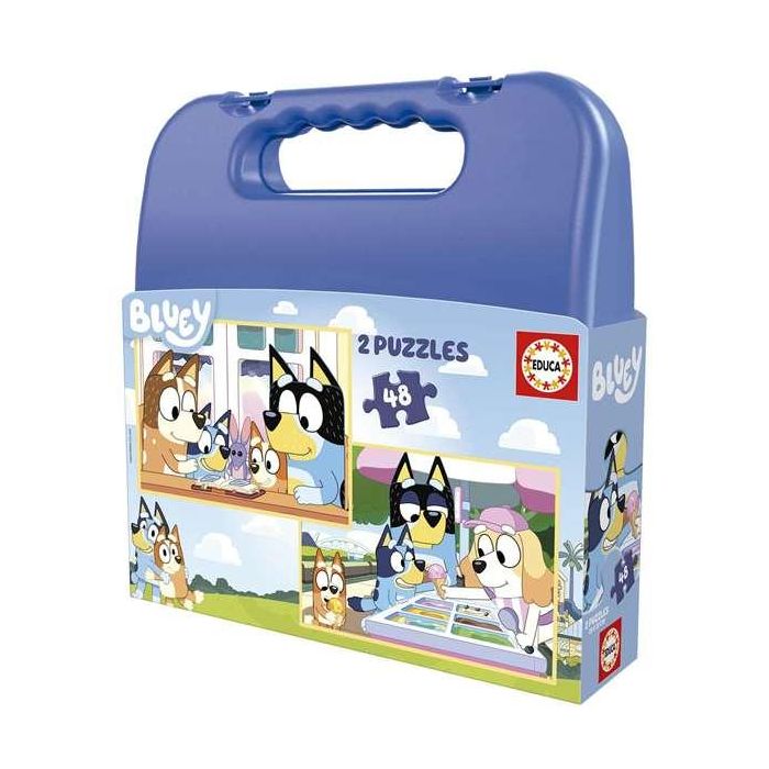 Puzzles bluey 2x48 en maltetin Puzzles bluey 2x48 en maltetin