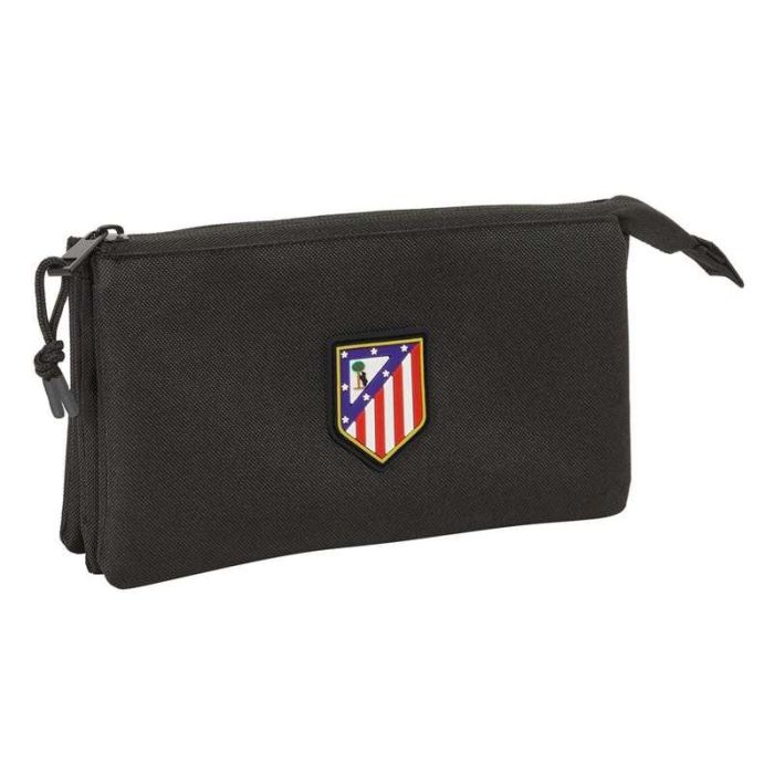 Safta Portatodo Triple Atlético de Madrid Teen Black 22x12x3 cm