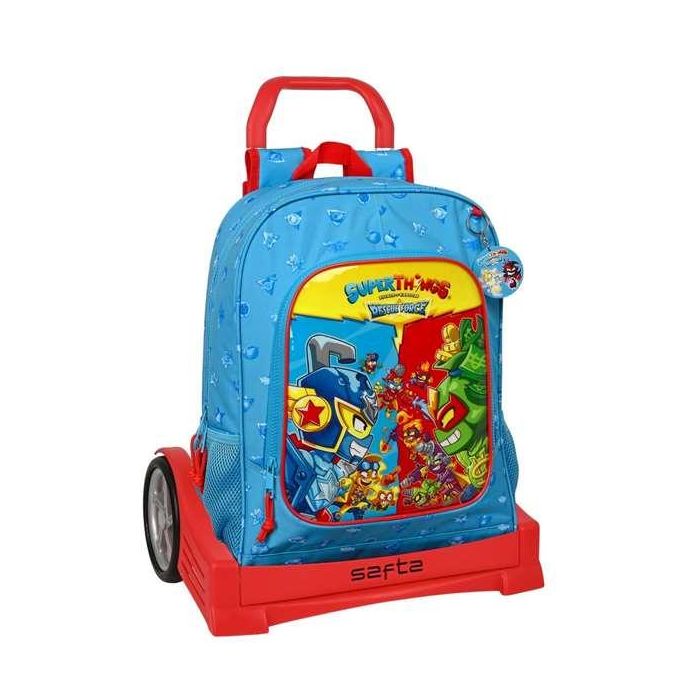 Mochila Escolar con Ruedas SuperThings Rescue force 32 x 42 x 14 cm Azul 5