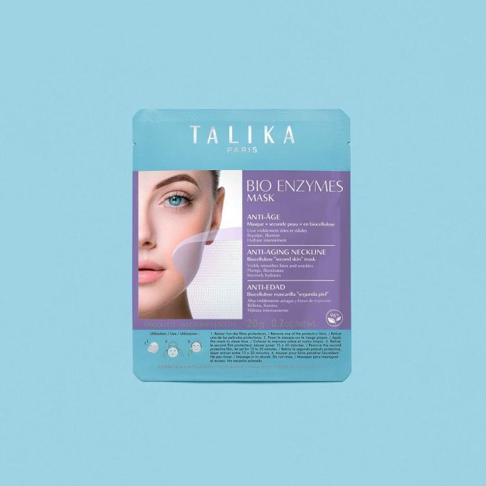 Talika BIO ENZYMES anti aging mask - Mascarilla Facial Antiedad, Antiarrugas e Iluminadora con Bio-Celulosa, Colágeno y Ácido Hialurónico 20 g 5