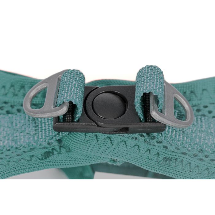 Trek Star Arnés-Vestido Air Mesh XXXS Cuello 18-20cm Pecho 24.5-26cm Turquesa - Ligero y Transpirable con Reflectantes 1