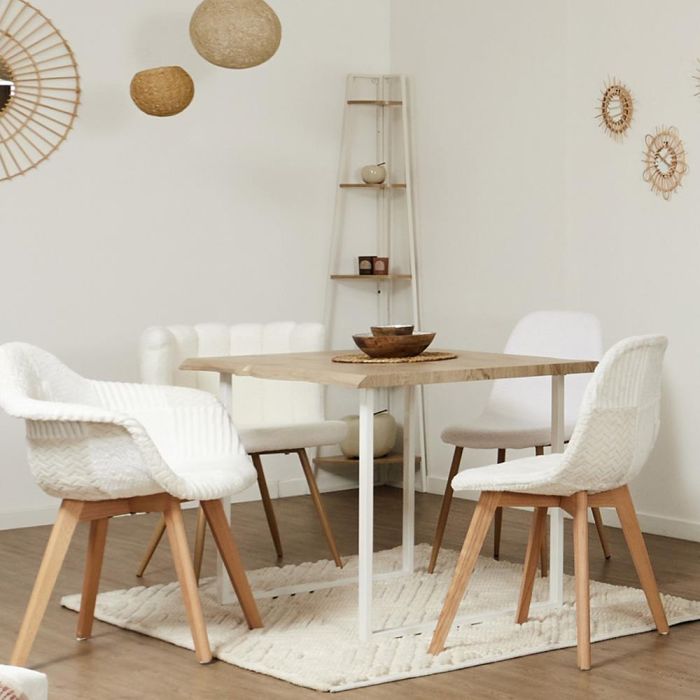 Home Deco Factory Estantería Esquina 5 Baldas Blanca Essentiel - Metal y Madera 34x34x180 cm 6 Home Deco Factory Estantería Esquina 5 Baldas Blanca Essentiel - Metal y Madera 34x34x180 cm 6