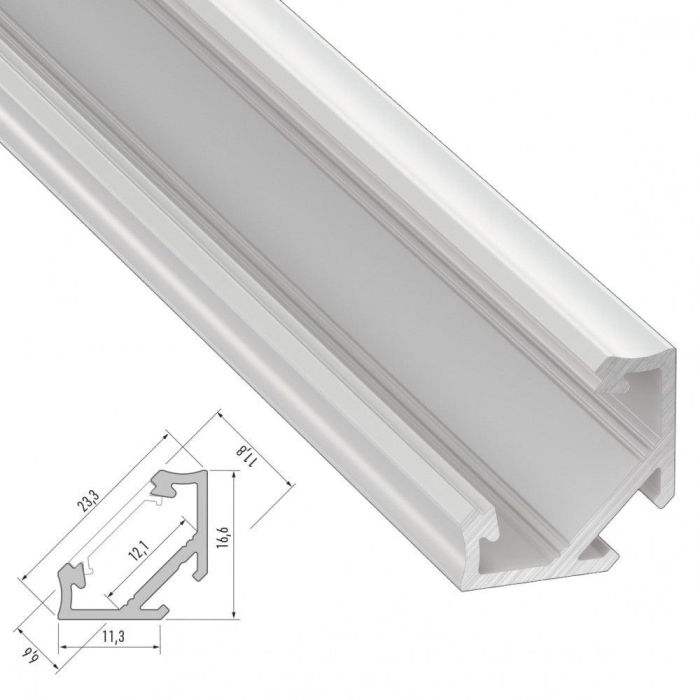 Perfíl Aluminio Tipo C 2,02M 1 Perfíl Aluminio Tipo C 2,02M 1