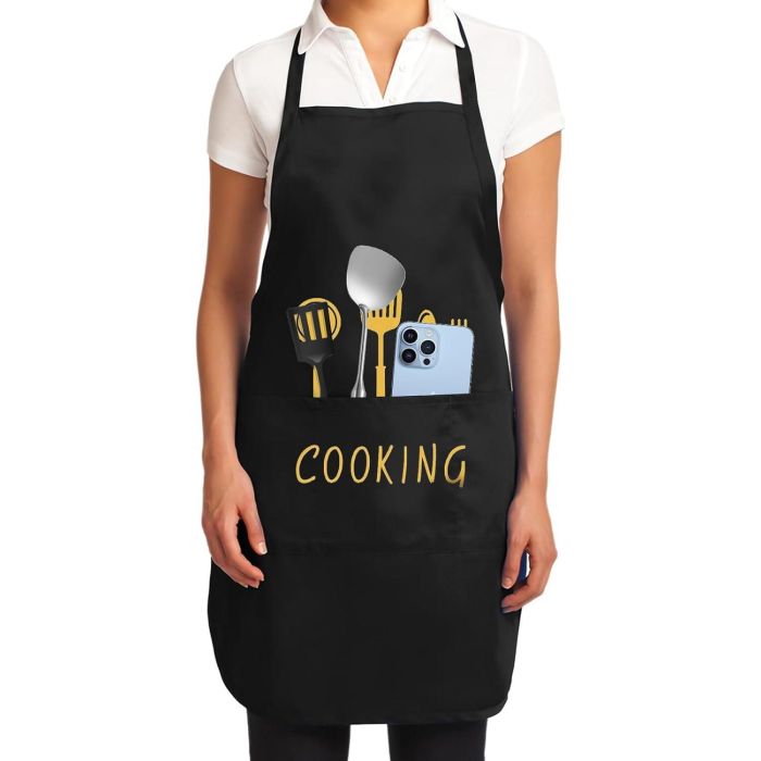 Delantal de cocina Quttin 72x65 cm (24 Unidades) 1 Delantal de cocina Quttin 72x65 cm (24 Unidades) 1