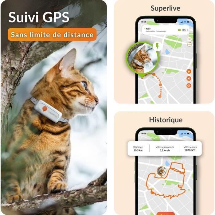 Weenect WEE3770000300369 GPS Tracker para Chat XS Blanco Edición 2023 2