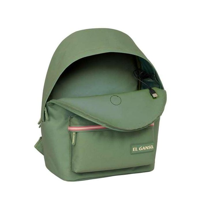 Mochila para Portátil El Ganso +usb el ganso basics Verde 31 x 44 x 18 cm 4