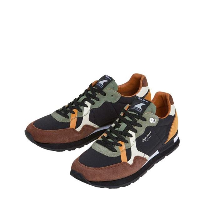 Zapatillas Casual Hombre Pepe Jeans Brit Prints Marrón L 1