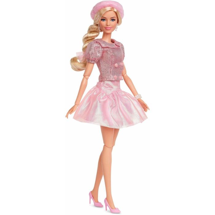 Barbie JBJ53 Muñeca de pelicula Barbie con Boina rosa 2