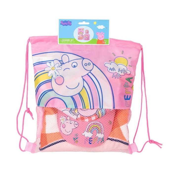 Cerdá Saquito con Toalla y Gorra Infantil Peppa Pig para Niños/Niñas de 2 a 8 Años - PINK 2 Cerdá Saquito con Toalla y Gorra Infantil Peppa Pig para Niños/Niñas de 2 a 8 Años - PINK 2