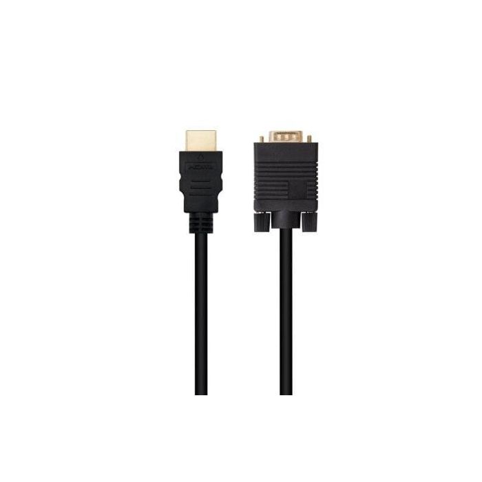 Cable Conversor Nanocable 10.15.4348/ HDMI Macho - VGA Macho/ 1.8m/ Negro 1 Cable Conversor Nanocable 10.15.4348/ HDMI Macho - VGA Macho/ 1.8m/ Negro 1