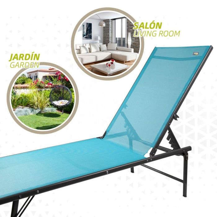 Hamaca Aktive Azul 180 x 35 x 49 cm (2 Unidades) 2 Hamaca Aktive Azul 180 x 35 x 49 cm (2 Unidades) 2