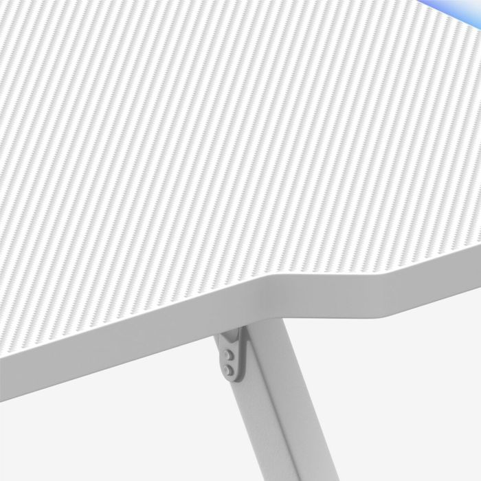 Mesa de Escritorio Gaming Huzaro HZ-Hero 2.5 White RGB Blanco 120 x 75 x 60 cm 1 Mesa de Escritorio Gaming Huzaro HZ-Hero 2.5 White RGB Blanco 120 x 75 x 60 cm 1