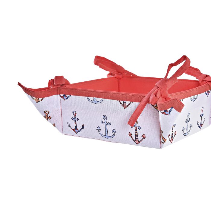 DKD Home Decor Cesta Mediterraneo Costa Peces de Algodón, Colores Azul Rojo Blanco, 16 x 10 x 16 cm, Pack 6 Unidades 3 DKD Home Decor Cesta Mediterraneo Costa Peces de Algodón, Colores Azul Rojo Blanco, 16 x 10 x 16 cm, Pack 6 Unidades 3