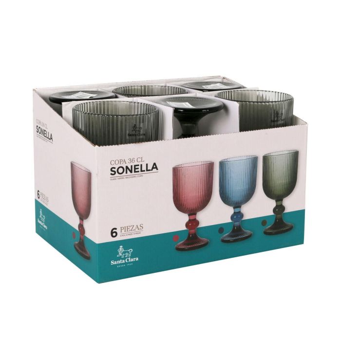 Copa de champán Santa Clara Sonella Verde (36 Unidades) 3 Copa de champán Santa Clara Sonella Verde (36 Unidades) 3