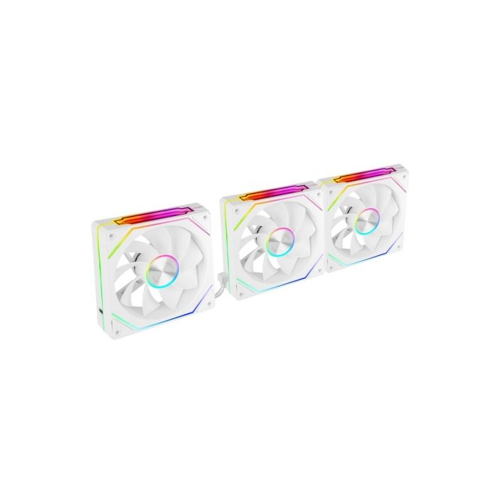 Pack 3 Ventiladores Invertidos Mars Gaming MF-LINKFINITYKIT2R/ 12cm/ ARGB/ Blancos 2