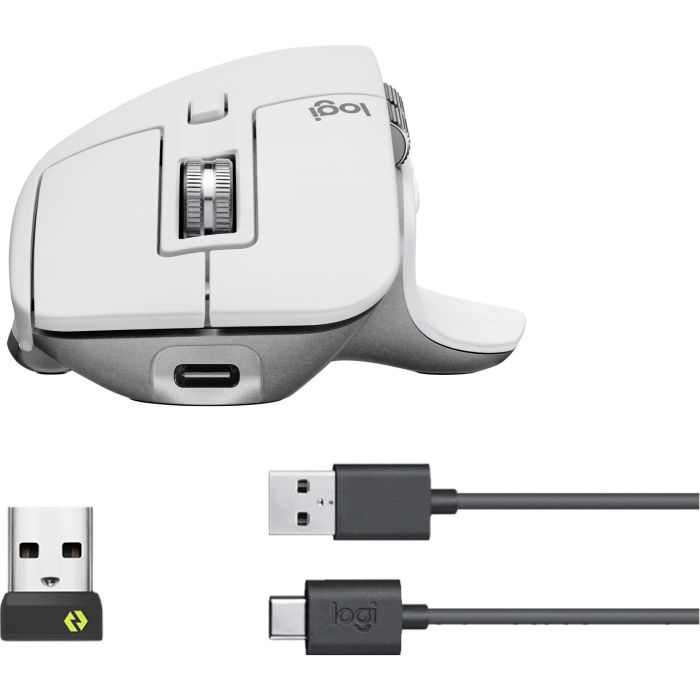 Logitech MX Master 3S Ratón Ergonómico Inalámbrico con Tecnología Quiet Clicks y Darkfield - Gris 9 Logitech MX Master 3S Ratón Ergonómico Inalámbrico con Tecnología Quiet Clicks y Darkfield - Gris 9