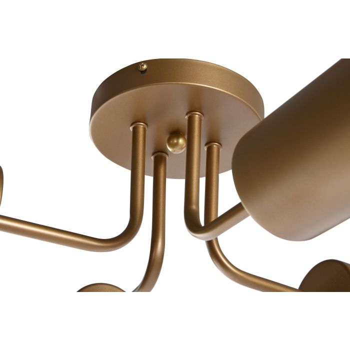 DKD Home Decor Lámpara de Techo Moderna Dorada Metal 4 Focos 67 x 20 x 67 cm 1