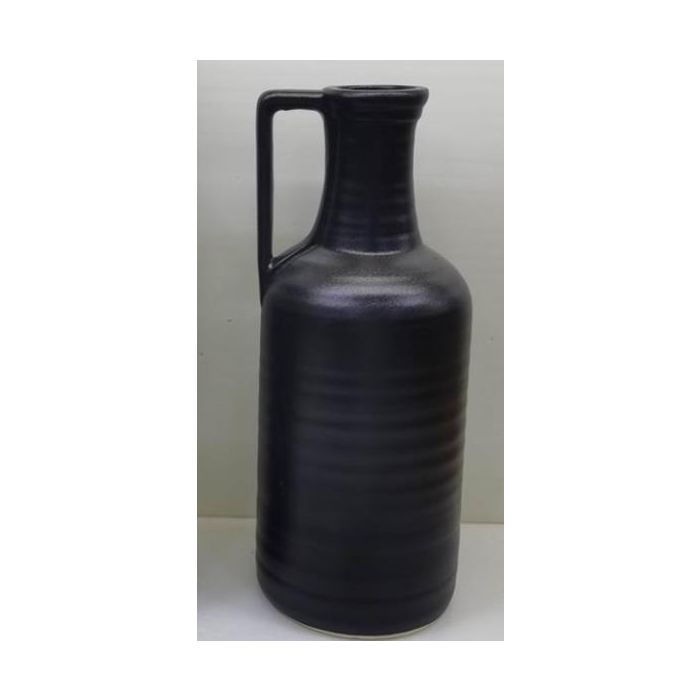 Jarron Moderno DKD Home Decor Negro 13 x 32 x 13 cm