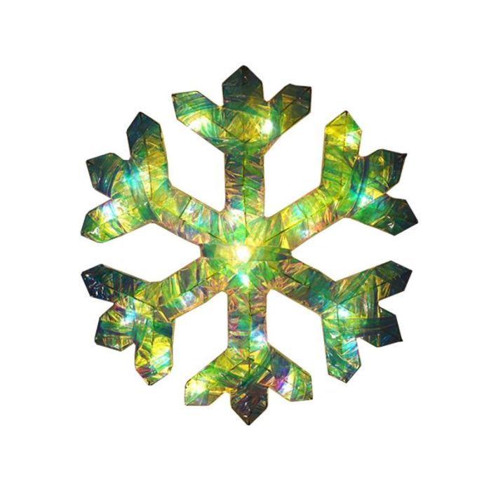 DKD Home Decor 2 x 30 x 30 cm Decoración Luminosa Navidad Fantasía Multicolor LED (6 Unidades) 1