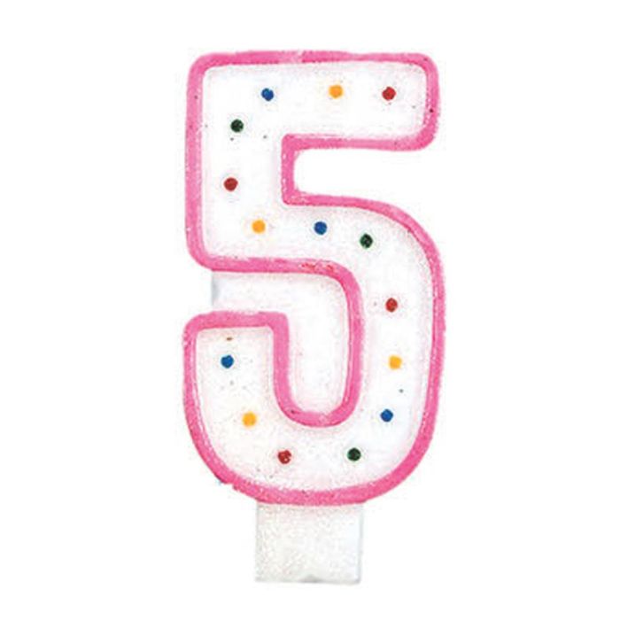 Vela Aniversario 5 Party Time 14 cm 0 Vela Aniversario 5 Party Time 14 cm 0