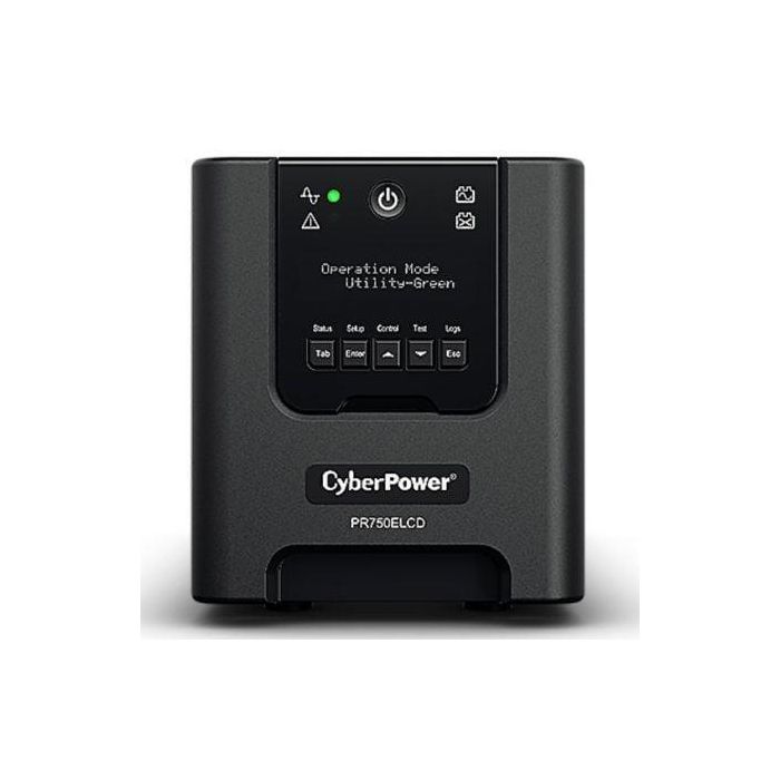 SAI Línea Interactiva Cyberpower PR750ELCD/ 750VA-675W/ 6 Salidas/ Formato Torre 1 SAI Línea Interactiva Cyberpower PR750ELCD/ 750VA-675W/ 6 Salidas/ Formato Torre 1