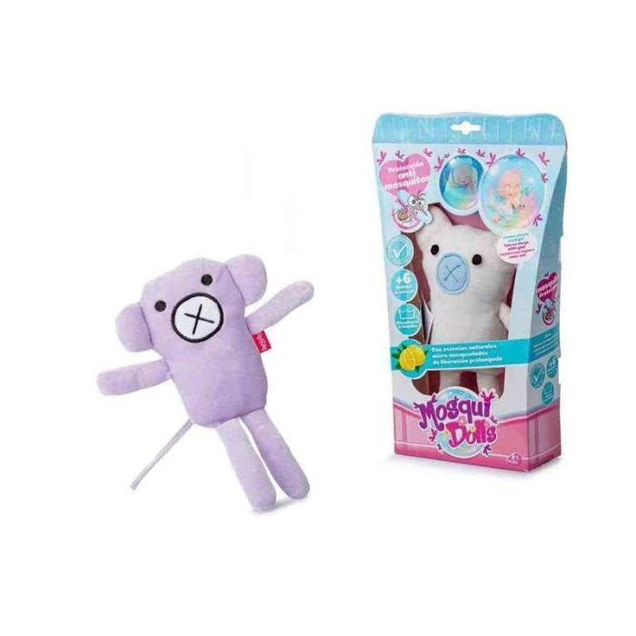 Berjuan Peluche Mosquidolls Blandito Lila 24cm con Protección Antimosquitos 1