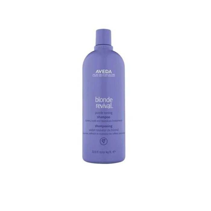 Aveda Blonde Revival Purple Toning Shampoo 1000ml – Neutraliza Tonos Amarillos, Hidratante y Vegano