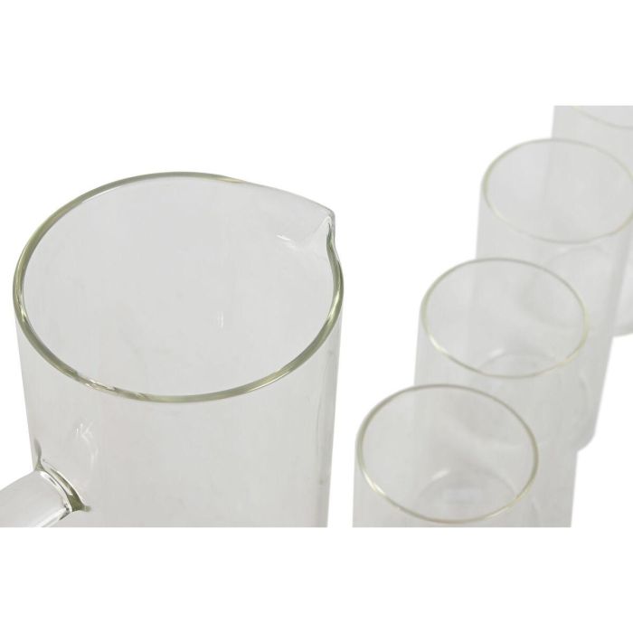 Vaso Basicos DKD Home Decor Transparente 8 x 9.6 x 8 cm Set de 5 2