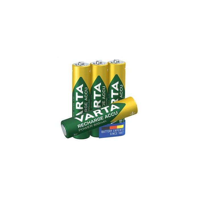 Varta 56703101404 Pilas Recargables Ni/MH HR03 AAA 800mAh Accu Power 4Uds 0 Varta 56703101404 Pilas Recargables Ni/MH HR03 AAA 800mAh Accu Power 4Uds 0