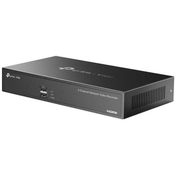 TP-Link VIGI NVR1004H Grabador de Video en Red 4 Canales, Grabación 4K 8MP H.265+, Soporta hasta 10TB SATA, Ancho de Banda 80Mbps 2
