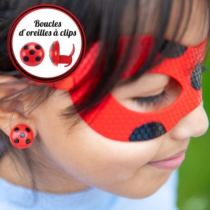 Disfraz de Ladybug - Máscara de espejo Yoyo Pendientes de Kwami Tikki - BANDAI - Miraculous Ladybug - Set de transformación 3 Disfraz de Ladybug - Máscara de espejo Yoyo Pendientes de Kwami Tikki - BANDAI - Miraculous Ladybug - Set de transformación 3