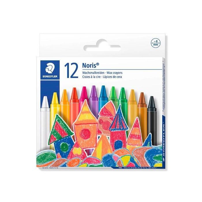 Staedtler Ceras Noris 220 Colores Brillantes Surtidos Estuche 12 Ud Staedtler Ceras Noris 220 Colores Brillantes Surtidos Estuche 12 Ud