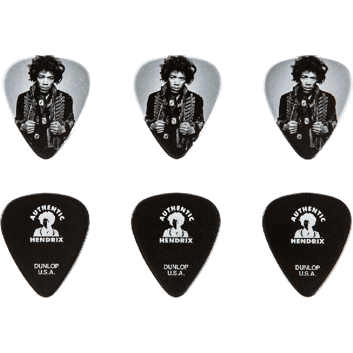 Dunlop Púa Signature Jimi Hendrix Mankowitz Caja Surtido 6 Ud. 1 Dunlop Púa Signature Jimi Hendrix Mankowitz Caja Surtido 6 Ud. 1