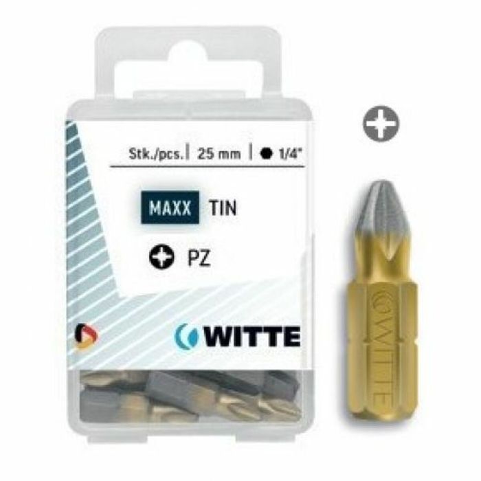 Juego de puntas WITTE PZ 3 DIAMOND Pozidriv PZ3 5 Unidades