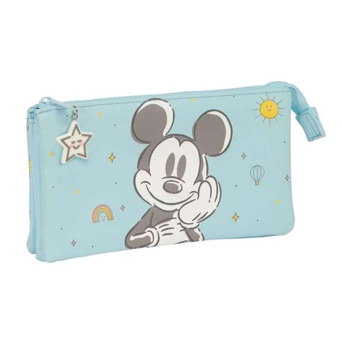 Portatodo Triple Mickey Mouse Clubhouse Baby Azul claro 22 x 12 x 3 cm 0 Portatodo Triple Mickey Mouse Clubhouse Baby Azul claro 22 x 12 x 3 cm 0