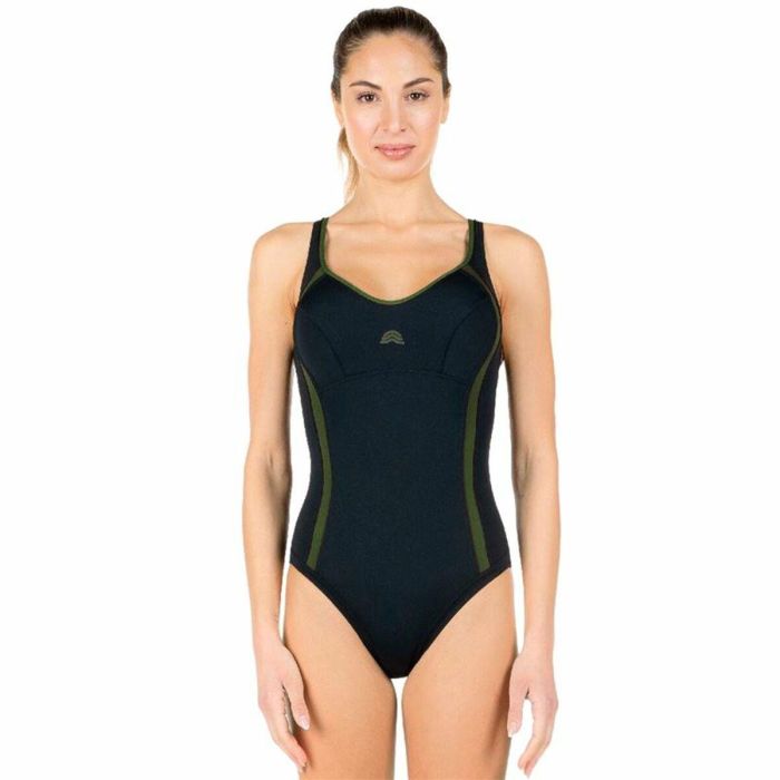 Bañador Mujer Aquarapid Costume Negro 1,8 m 0 Bañador Mujer Aquarapid Costume Negro 1,8 m 0