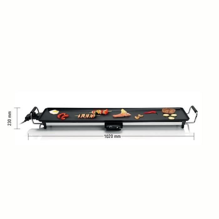 LITTLE BALANCE 8239 Happy Plancha 90, Plancha eléctrica 8-10 personas, Plato XXL antiadherente, Toda la comida, 2000W, Negro / Acero inoxidable 1 LITTLE BALANCE 8239 Happy Plancha 90, Plancha eléctrica 8-10 personas, Plato XXL antiadherente, Toda la comida, 2000W, Negro / Acero inoxidable 1