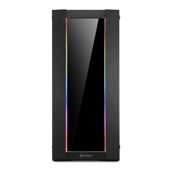 Sharkoon CA200G Torre Midi ATX E-ATX Negro con Cristal Puertas Frontales USB Tipo C