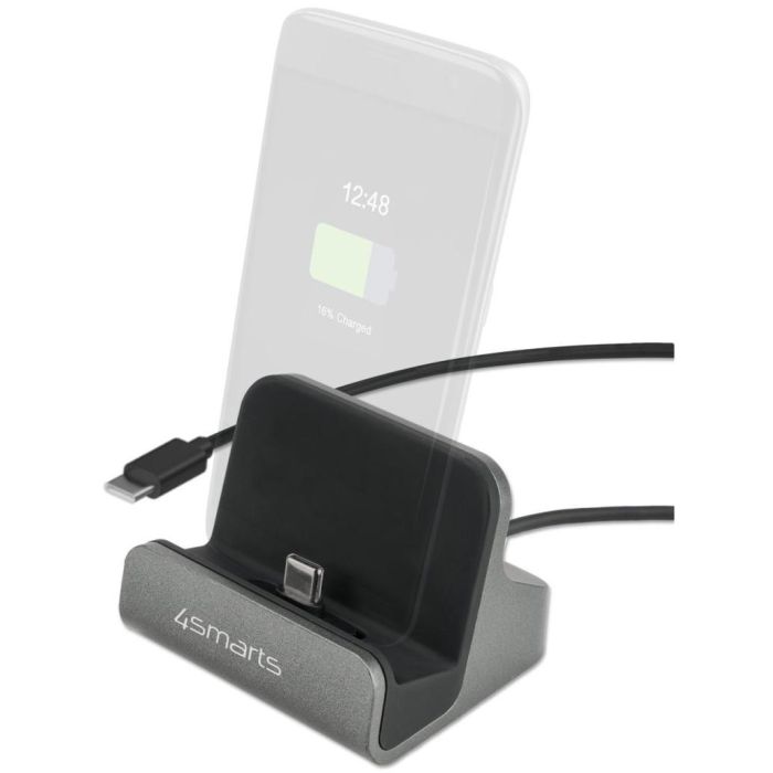 4smarts Estación de Carga VoltDock USB-C 60W, Gris