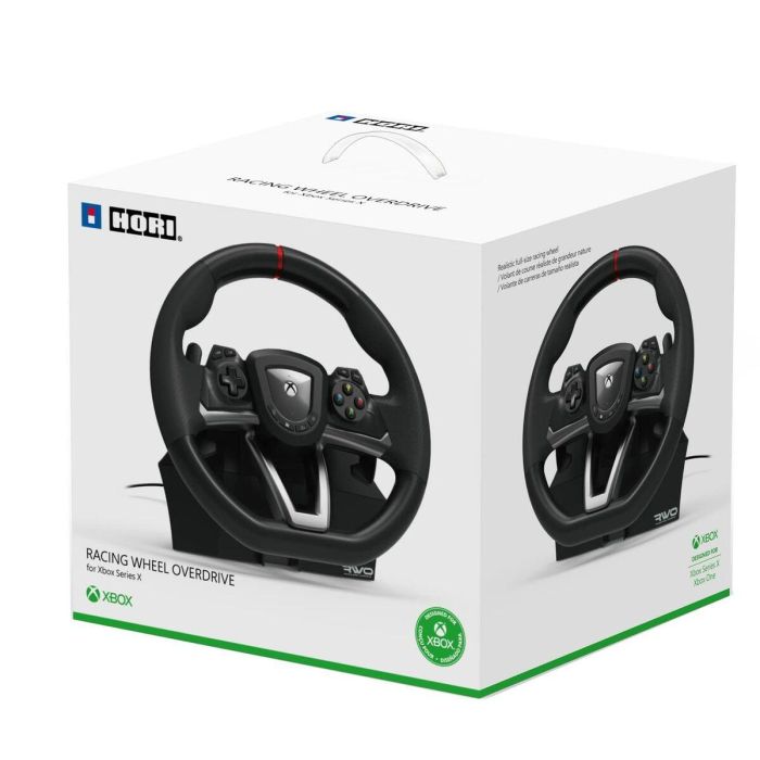 Hori HOR0810050910187 Volante de carreras Overdrive, incluye Pedales, compatible con PC y Xbox, Negro 8 Hori HOR0810050910187 Volante de carreras Overdrive, incluye Pedales, compatible con PC y Xbox, Negro 8