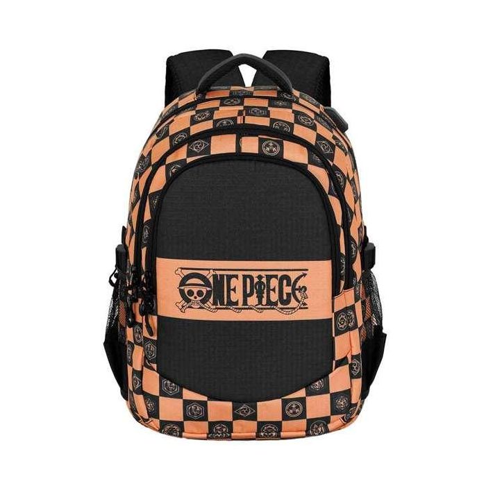 Karactermania Mochila One Piece Run. Plus Fan Chess 44x34x21 cm, Gran Capacidad, 3 Compartimentos, Puerto USB, Ripstop 4